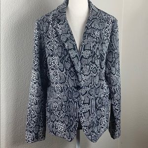 First Option snake print blazer